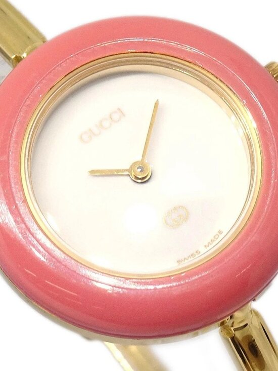 Gucci 11/12 Change Bezel Chameleon Quartz Watch SS 196546 main image 14